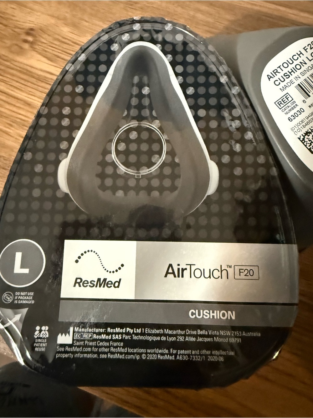 ResMed AirTouch F20 Cushion Large Gray Replacement